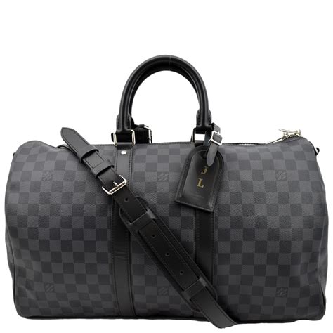 louis vuitton damier graphite keepall bandouliere replica